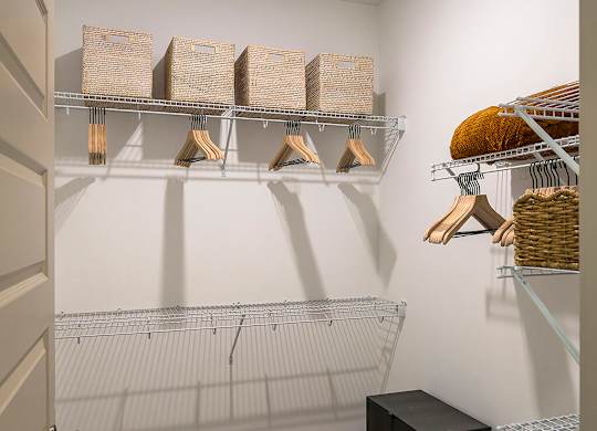 Model Closet at Wayfern Apartments in Sandy Springs GA