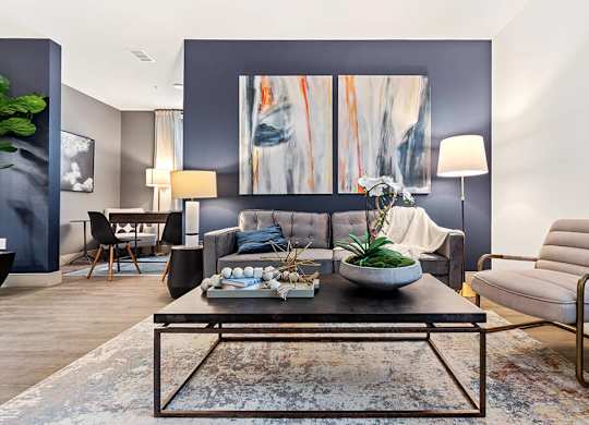 Living room at Altitude Apartments in South San Francisco CA