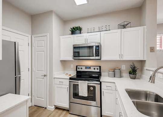 Kitchen at Parkfield Apartment Homes in Denver CO