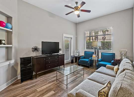 Living room at Madison at Town Center Apartments in Santa Clarita CA