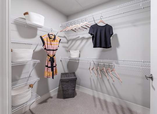Spacious closet at Altitude Apartments in South San Francisco CA