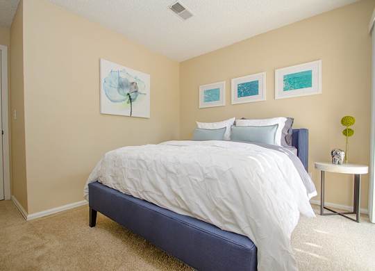 Bedroom at Rock Peak on Sunset Apartments in Longmont CO