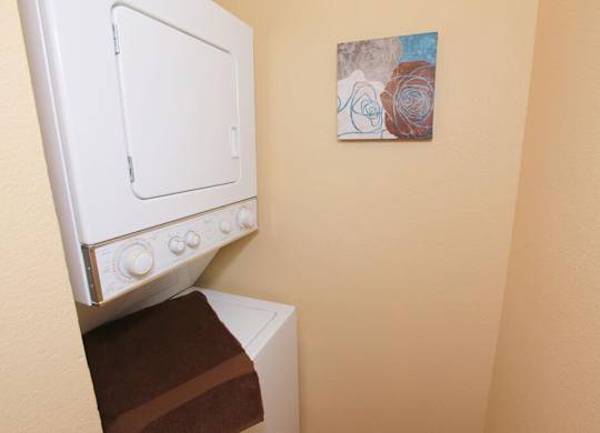 Washer and dryer at Sky Rock Apartments in Longmont CO