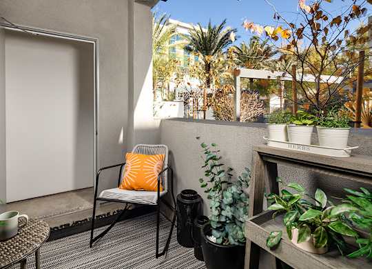 Model Pewter Patio at Chroma Apartment Homes in Canoga Park CA