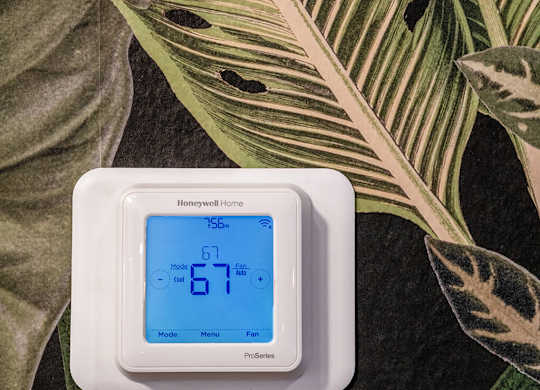 Model Pewter Thermostat at Chroma Apartment Homes in Canoga Park CA
