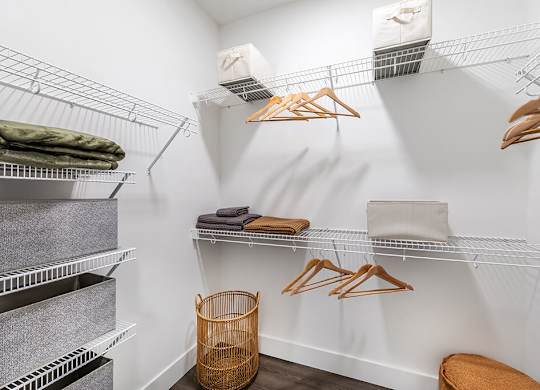 Large closet at The Brynn in Kirkland WA