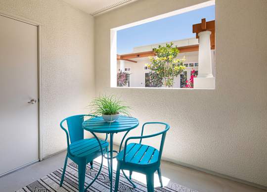 Private Patio at The Seaton Apartments in San Diego CA