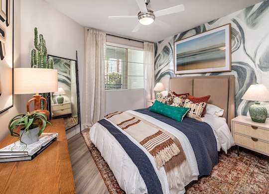 Bedroom at West Village Poway Apartments in Poway CA