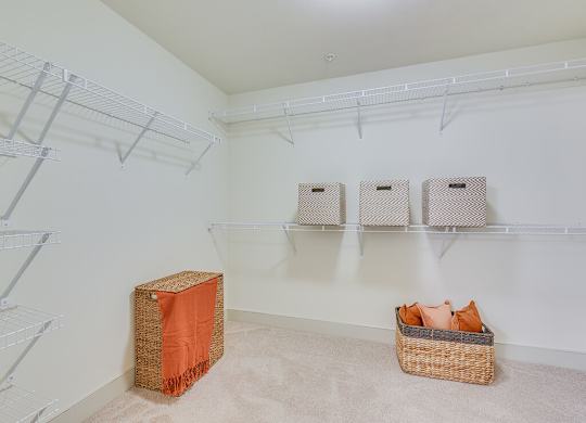 Model oversized closet at 808 West in San Jose CA