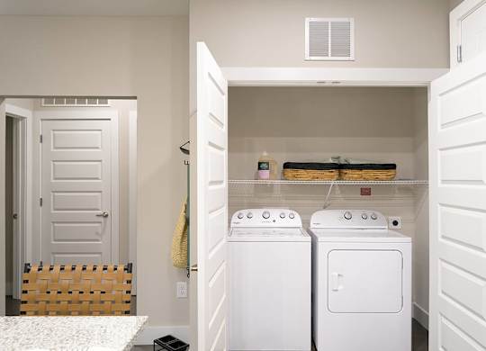 In unit laundry at Verge Apartments in Atlanta GA