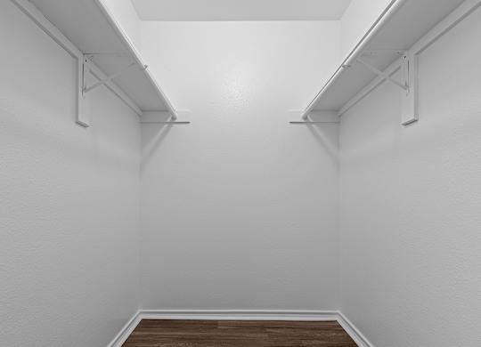 Oversized closet at Valley Ridge Apartments in Lewisville TX