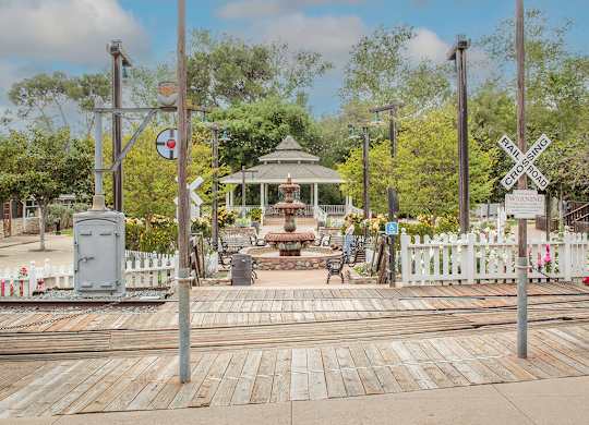 Old Poway Park Gazebo Near West Poway Village Apartments in Poway CA