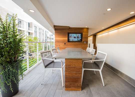TV lounge at Apex apartments in Laguna Niguel CA