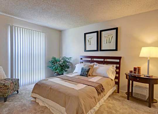 Bedroom at Baycliff Apartments in Richmond CA
