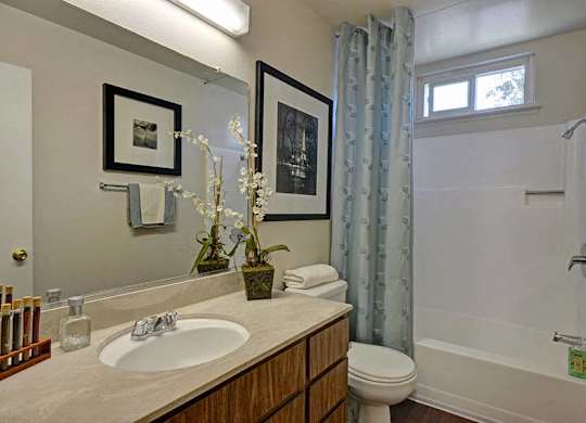 Bathroom at Baycliff Apartments in Richmond CA