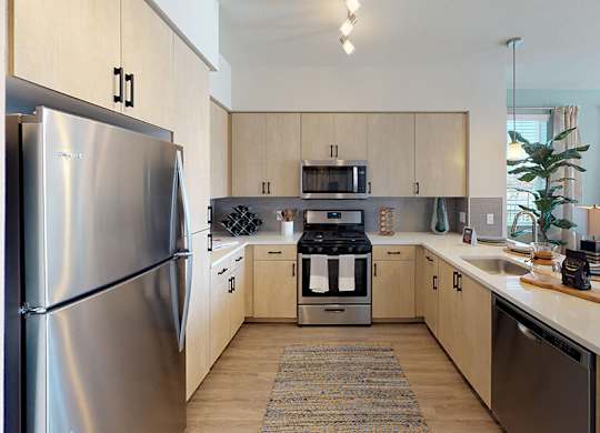 Brix Design Package Kitchen Seating at The Braydon Apartments in Napa CA