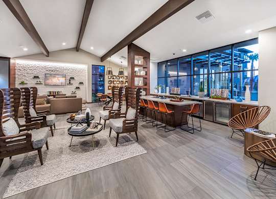 Social lounge at The Braydon Apartments in Napa CA