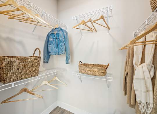 Oversized closet at The Braydon Apartments in Napa CA