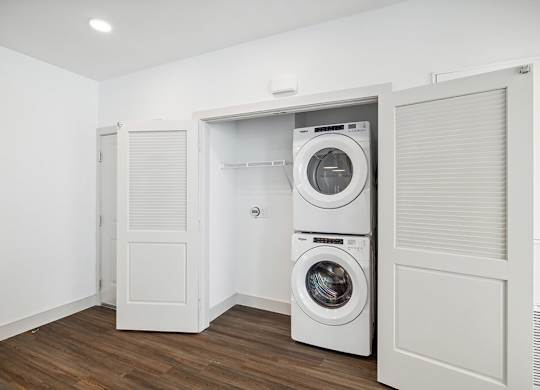 In unit laundry at The Braydon Apartments in Napa CA