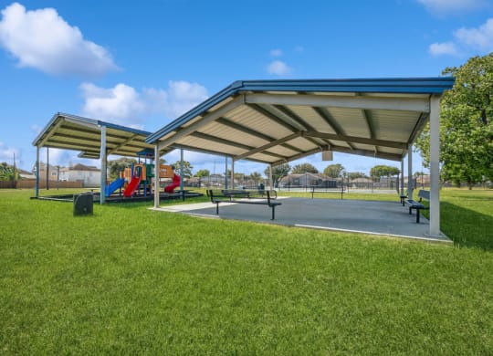 Picnic area at Sterling Green and Sheldon Ranch in Channelview TX