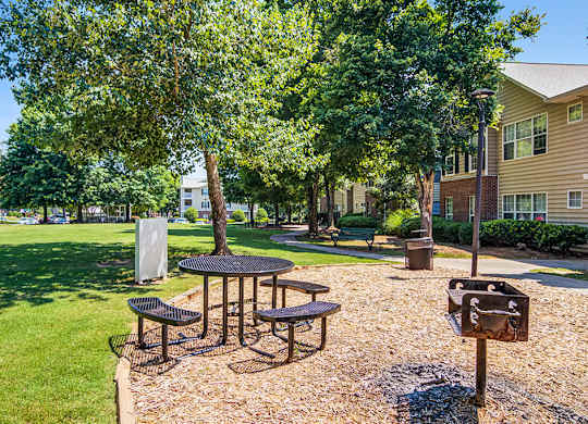 Picnic area at Chroma Park Apartments in Austell GA