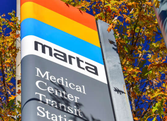 Pill Hill MARTA station at Wayfern Apartments in Sandy Springs GA