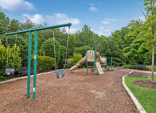 Swingset at playground at Westerchester at the Pavillions in Waldorf MD