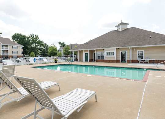 Outdoor pool at Whispering Oaks Apartments in Portsmouth VA