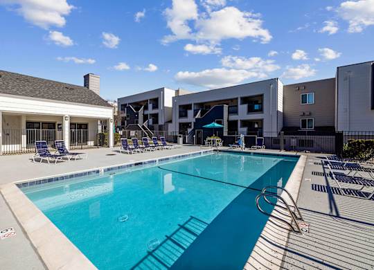 Pool and Exterior Social Lounge at Hilltop Commons Apartments in San Pablo CA