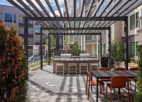 Pool Area BBQ at The Edley in Atlanta GA