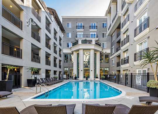 Pool at Caprielle Apartments in San Diego CA