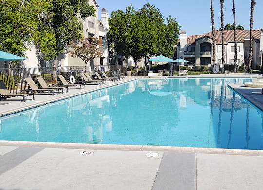 Pool at Deerwood Apartments in Corona CA