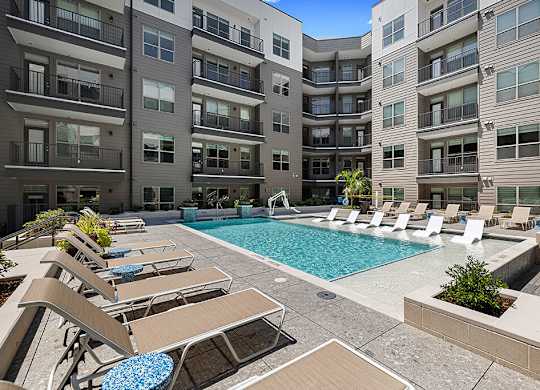 Outdoor Pool at East Bend Apartments in Houston TX