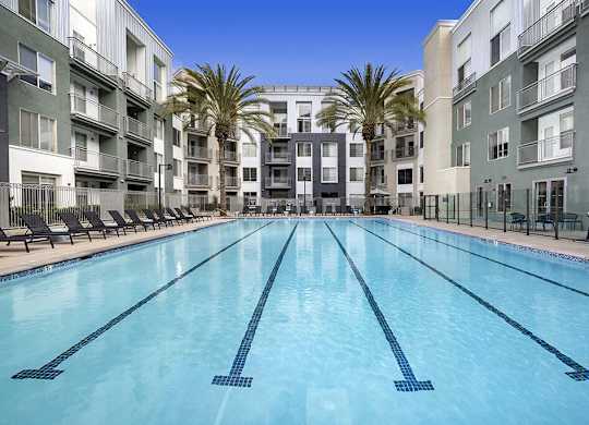 Pool at Main and Jamboree Apartments in Irvine CA