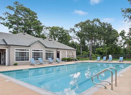 Pool at Park Village Apartments in Conroe TX