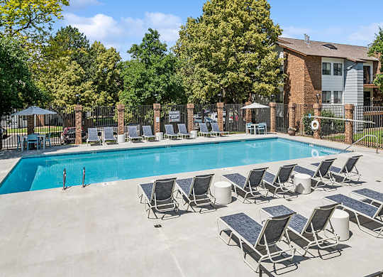 Pool at Sky Rock Apartments in Longmont CO