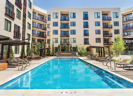 Pool at The Douglas Apartments in Denver