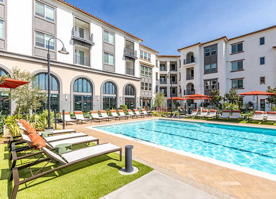 Pool at West Village Poway Apartments in Poway CA