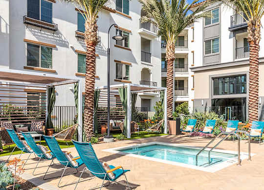 Pool Spa at West Village Poway Apartments in Poway CA