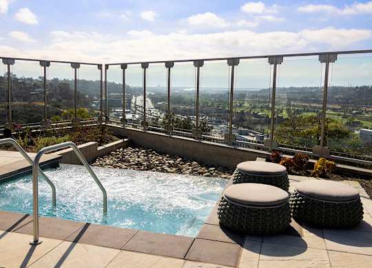Pool spa at Chromatic Flats Apartments in San Diego CA