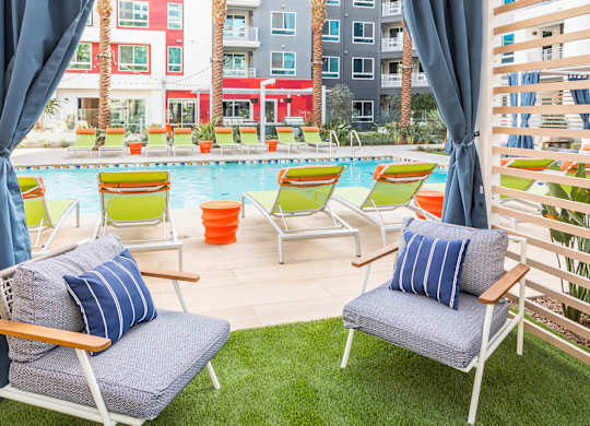 Pool Vibe Cabana at Vita Apartment Homes in Orange CA