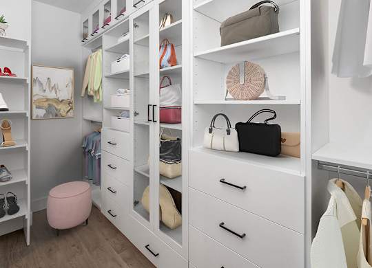 Large closet at Chromatic Flats Apartments in San Diego CA