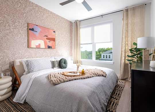 Primary bedroom at 333 Ellington Apartments in Gaithersburg MD