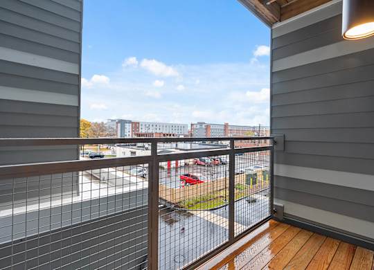 Private Balcony at VERO Apartments in Chelsea MA