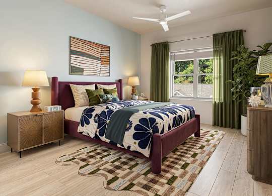Bedroom at Hawkley Apartments in Milford MA
