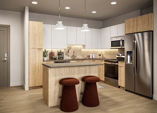 Kitchen at Rowlen Apartments in Broomfield CO