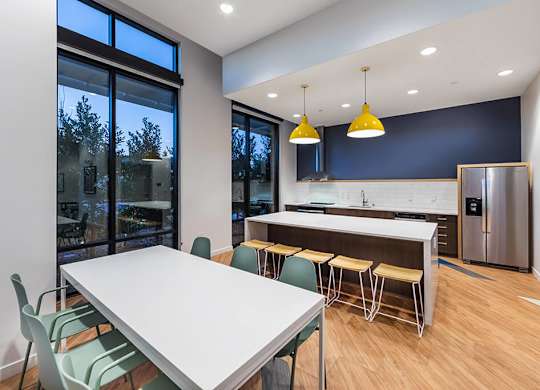 Resident Services Center Kitchen at GEO Apartment in Fremont CA