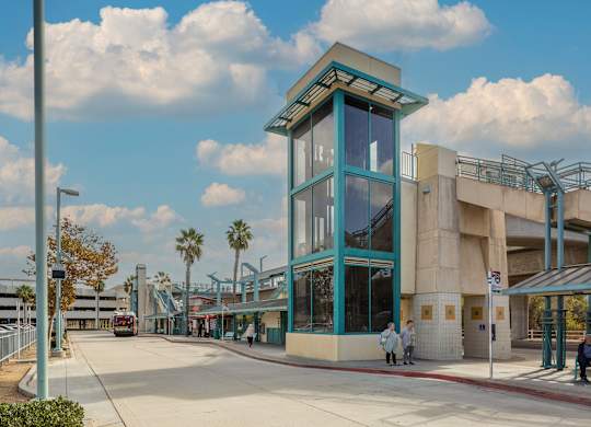 Glass building near Rivair Apartment Homes