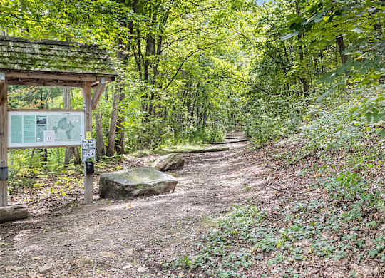 River Pointe at Den Rock Park Lawrence MA Trail Entrance