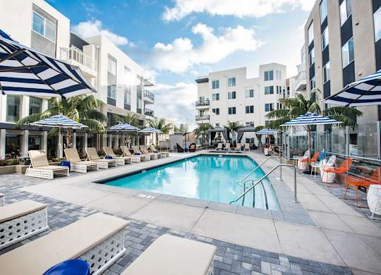 Salt water Pool at Apex apartments in Laguna Niguel CA
